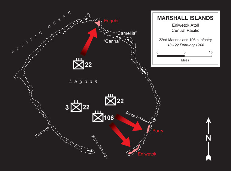 Eniwetok Atoll February 1944 by Karen Carr