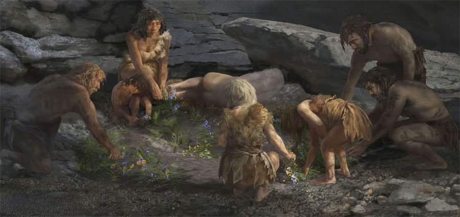 Burial at Shanidar by Karen Carr